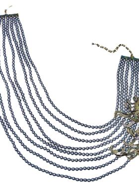 镀真金多层珍珠链男女海草