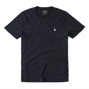 美国专柜 Abercrombie Fitch 正品AF男士薄款纯色经典圆领短袖T恤