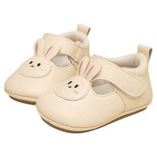 公主鞋女童卡通兔子软底学步鞋婴幼儿防滑女宝宝鞋可爱粉色小皮鞋