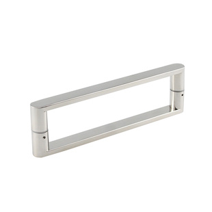 304不锈钢方管对装拉手淋浴房店铺办公室玻璃门把手孔距160&275mm