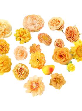 婚庆簪花草帽花胸花装饰假花绢花