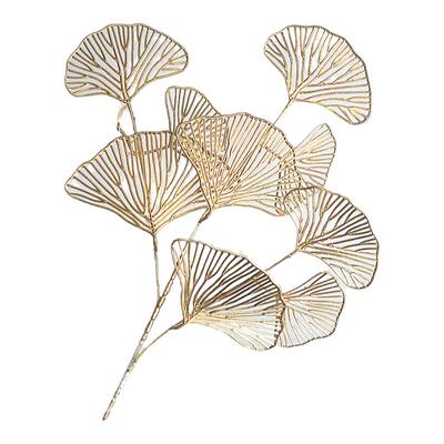 金色扇叶仿真银杏叶婚庆新年福桶