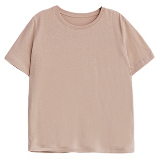 ltyp旅途原品 新店专享五折NO.129 棉麻休闲百搭纯色正肩T恤女春