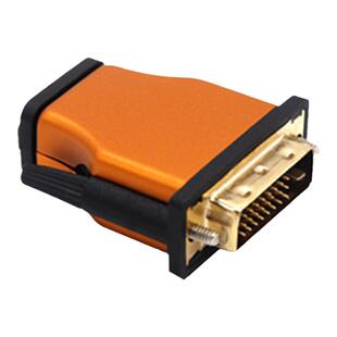HDMI高清转接头Micro Mini转换器DP转HDMI 公对母DVI铝壳直角弯头