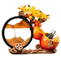 鑰匙收納擺件玄關(guān)裝飾品流沙畫(huà)