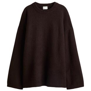 HM女装毛针织衫春季row系针织衫大廓形潮流毛衣套衫1303132