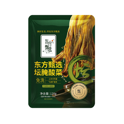 东方甄选坛腌酸菜泡菜120g/袋