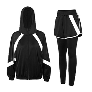 ICIB运动健身套装女跑步晨跑秋季速干衣2026新款宽松瑜伽羽毛球服