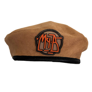 儿童帽子秋冬男童女童贝雷帽麂皮绒时尚洋气潮流嘻哈帽纯色雅痞帽