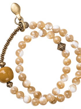 个性百搭天然贝壳圆珠手串女手饰