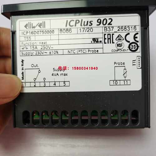 议价伊利威原装ELIWELL温控器IC902 ICPlus902 230V,NTC/PTC/PT10