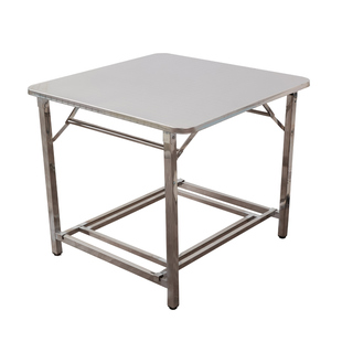 不锈钢桌面可折叠烤火桌子便携圆角户外夜宵烧烤餐桌夜市摆摊工具