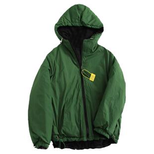 两面穿纯色宽松显瘦连帽拉链外套2024冬新长袖休闲女棉衣棉服G604