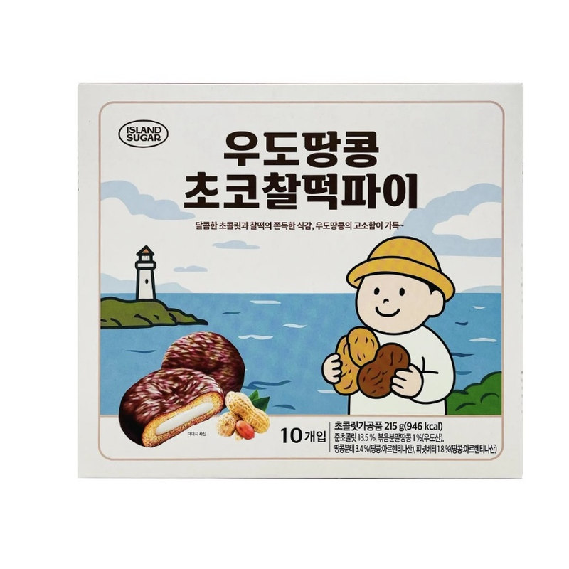 韩国直邮牛岛花生年糕夹心派