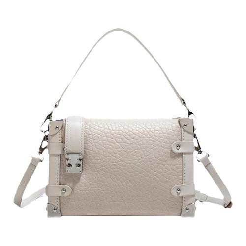 2025春夏新款牛皮小方包休闲时尚手提包女小众高级感盒子包斜挎包