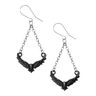Alchemy Gothic E478 A牌哥特朋克暗黑系可爱风ins风黑鸦长款耳环