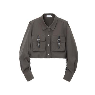 REVAN芮范设计师款气质西装面料短外套RL10105177