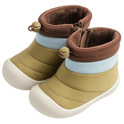 papa爬爬冬季婴儿学步鞋宝宝棉鞋护足防滑室内户外保暖