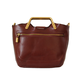 荣轻复古牛皮小托特包植鞣皮金属手提包多口袋通勤斜挎包中包单肩