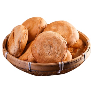 全麦火烧饼山东特产潍坊杠子头无糖精无油低脂粗粮主食即食面饼