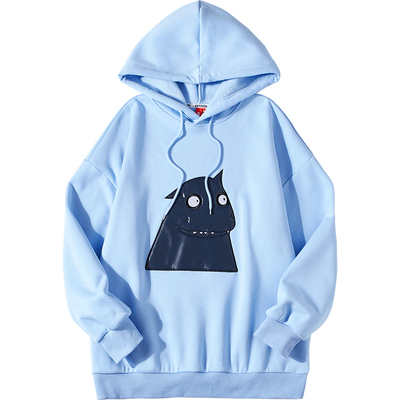 京甫联名新款学生休闲贴布卫衣