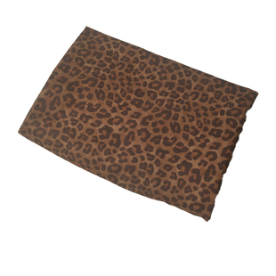 深褐黄棕豹纹涤纶灯芯绒 春秋连衣长裙外套裤子马甲抱枕屁帘面料