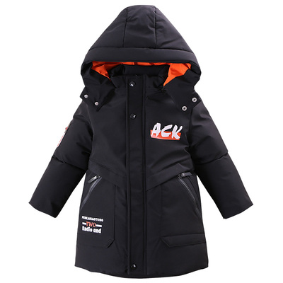 男童加厚冬季中大童加厚棉衣外套