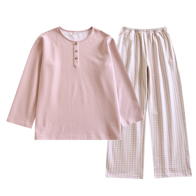 德绒睡衣女保暖套装秋冬季家居服