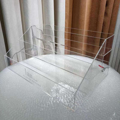 冰饮鲜榨果汁奶茶可存冰展示架蛋糕店透明亚克力定制盒子陈列用品