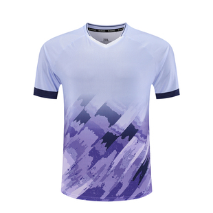 新款羽毛球服女款套装速干专业比赛训练营队服定制短袖男球衣印字