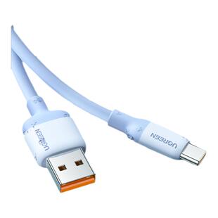 绿联typec液态硅胶数据线6a5a超级快充tpyec适用于华为p50mate40pro30荣耀60安卓tpc充电线器加长