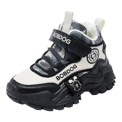 巴布豆童鞋官方旗舰店男童加绒运动鞋加厚男宝男大童女儿童二棉鞋