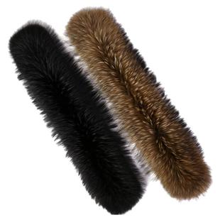 貉子毛领子真毛大毛条男女通用帽领冬多色围巾单买单卖支持定做