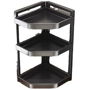 厨房调料品置物架多功能收纳三角台面转角架调料架墙角落调味罐