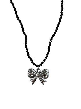 百搭复古蝴蝶结叠戴新款锁骨链