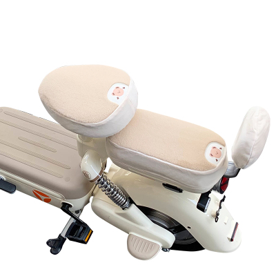 电动车冬季座套加绒加厚不掉毛