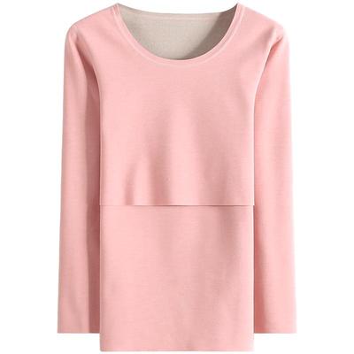 双面磨毛产后哺乳上衣