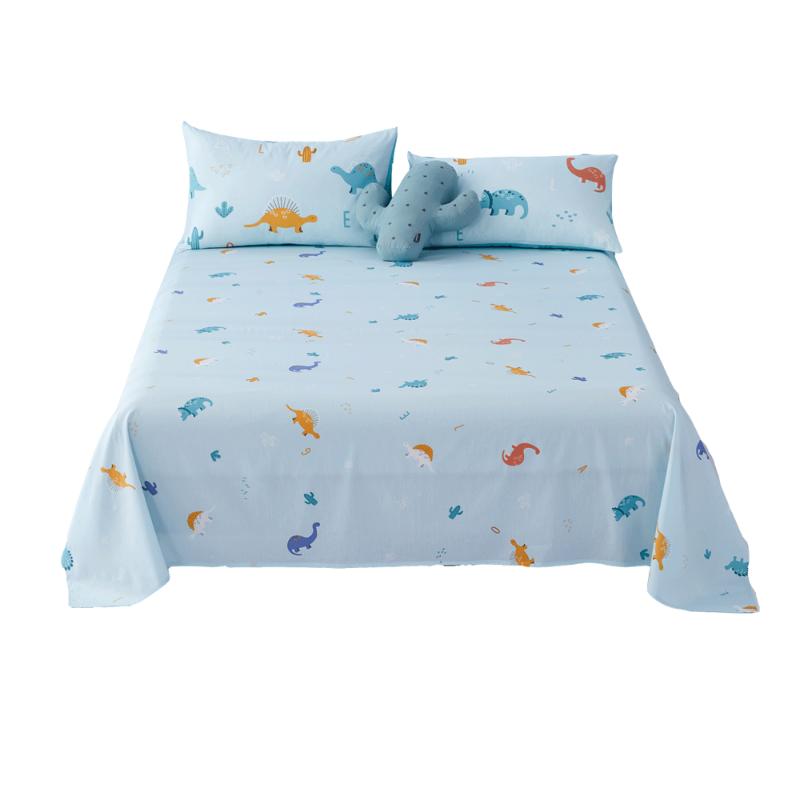 水星儿童纯棉床单单件婴幼儿A类纯棉100全棉抗菌印花床单宿舍被单