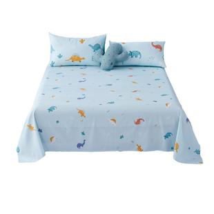 水星儿童纯棉床单单件婴幼儿A类纯棉100全棉抗菌印花床单宿舍被单