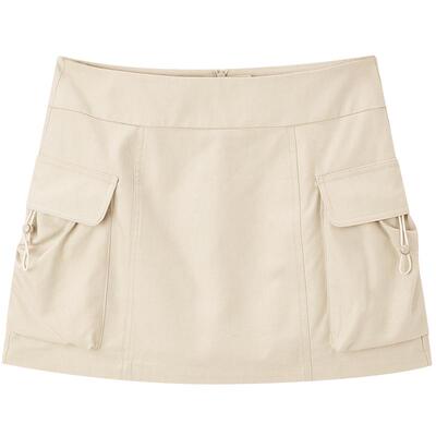 乐町夏季美式辣妹轻工装方块裙C2GEE2147