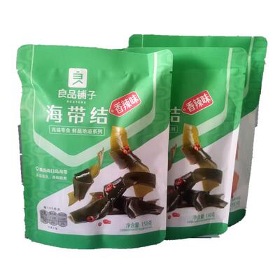 良品铺子海带结150gx3袋小包装