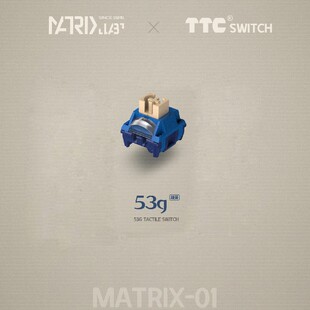 客制化机械键盘 TTC Matrix 01 线性 段落 45g53g 定制轴