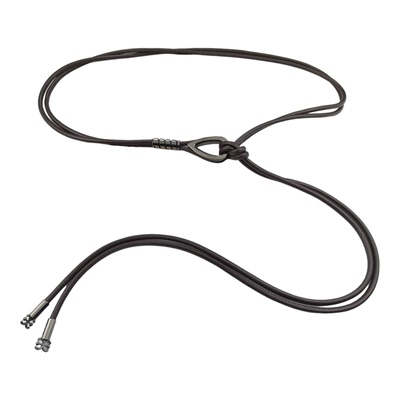 新款咖啡色细腰带女打结装饰长款皮绳配裙子羽绒衣服外套收腰腰绳