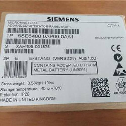 议价全新现货西门子6SE64000AP00OAPOO0AA1MM4变频器高级操作面板
