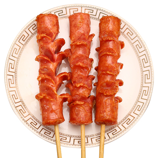 老长沙大香肠商用半成品鲜肉网红长沙开花肠油炸小吃冷冻整箱包邮