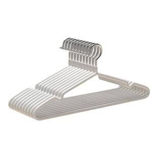 100个加粗衣架宿舍用学生晒衣撑家用挂衣防滑衣服架子衣挂晾衣架