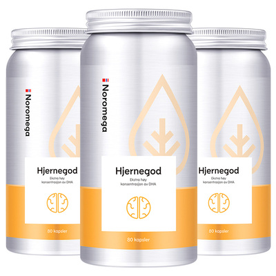 Noromega大脑鱼油DHA软胶囊X3瓶