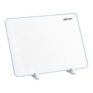 得力桌面小白板双面磁性记事板可立可擦写支架式小黑板学生儿童家用教学留言备忘直播间提示板备忘录展示牌架