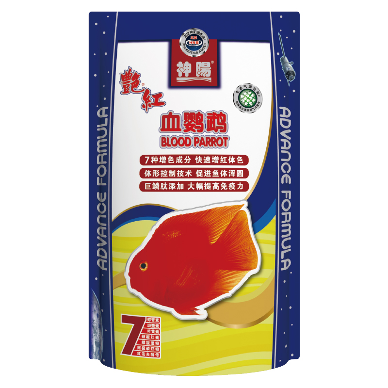 神阳血鹦鹉鱼饲料增红罗汉鱼上浮