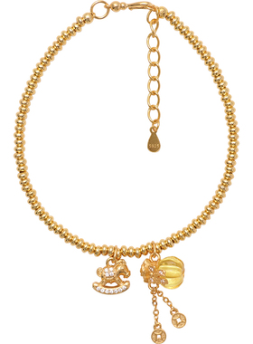 方糖家金珀福袋小马钱币手链